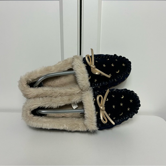 J. Crew blue moon stars blue lined slippers - Picture 6 of 7